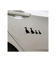 Ördek Ailesi Tasarım Oto Sticker 15*5 Cm