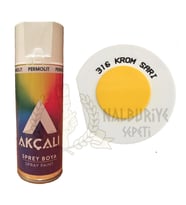 Akçalı Akrilik Sprey Boya KROM SARI 400 ml - 316