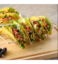 Paslanmaz Çelik Taco Tutucu Taco Tutma Dizme Teli Tepsisi Aparatı Taco Servis Teli Tepsisi
