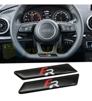 Seat Leon Fr Logo Arma Kapı Kolu Direksiyon Yan Dikiz Ayna Damla Silikon Etiket Oto Sticker 2 Adet