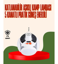 IPX4 Suya Dayanıklı Katlanabilir LED Kamp Lambası ve Acil Durum Işığı