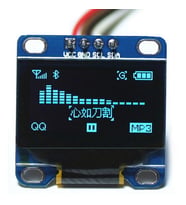 128x64 0.96 İnch I2C Oled Grafik Lcd Ekran 4 Pin(Mavi) (Renksiz)