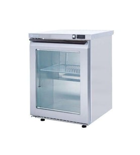 Iceinox Tezgah Altı Mini Buzdolabı Cam Kapılı 140 Lt (Gri)