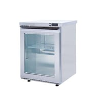 Iceinox Tezgah Altı Mini Buzdolabı Cam Kapılı 140 Lt (Gri)