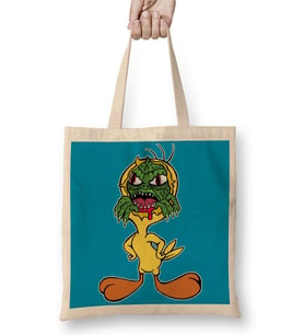 Creepy Reptilian Tweety Bez Çanta Uzun Saplı