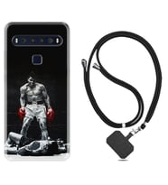 TCL 10L 10 Plus 10SE 20E 20SE 30 L7 Kılıf Boyun Askılı Silikon Moon Baloon 1369