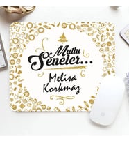 Kişiye Özel Yılbaşı Mesajlı İsme Özel Mousepad