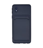 Samsung Galaxy A01 Core Kılıf Kelvin Kartvizitli Silikon - Lacivert