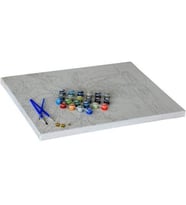 Papağanlar Sayılarla Boyama Seti 40x 50 cm (Tuvale Gerili)