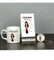 English Teacher Üçlü Set (Kupa + Telefon Standı + Anahtarlık) 005