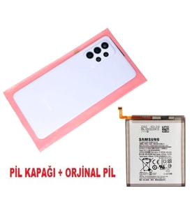 Samsung Galaxy A52 A525 Arka Pil Batarya Kapağı + PİL (Kamera Lensli) MAVİ