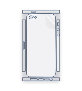 SChitec Apple iPhone 5-SE Uyumlu Fullbody Arka Kaplama Hidrojel Koruyucu Film