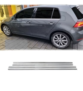 Volkswagen Golf 7 Krom Cam Çıtası Tk 4 Parça Paslanmaz Çelik
