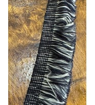 100X3 CM FÜME GRİ RENK PÜSKÜL DEKORATİF ŞERİT APLİKE