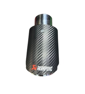 🏎️ Akrapovič 90 mm Tekli Egzoz Ucu  Sportif Ses & Paslanmaz Çelik (Standart)