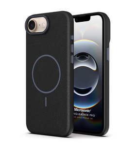Microsonic Apple iPhone 16e Kılıf MagLeather Pro Siyah (Siyah)