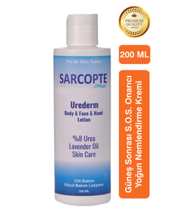 UREDERM Güneş Sonrası S.O.S. Onarıcı Yoğun Nemlendirici Krem - 200 ml