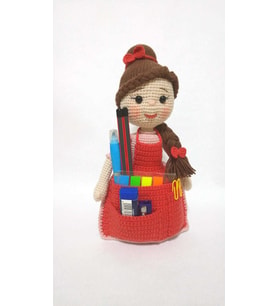 Sanatkar Bebek Amigurumi Organik Oyuncak