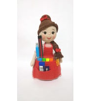 Sanatkar Bebek Amigurumi Organik Oyuncak