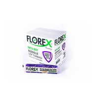 Florex 40 Litre Büzgülü Lavanta Kokulu Çöp Torbası Poşeti / 55 x 60 Cm. - 10x25 Rulo / Koli