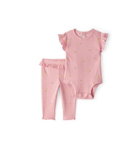 Carters Kız Bebek Body Pantolon Set 1U270010 Pembe