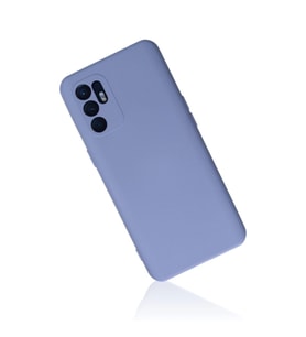 Oppo Reno 6 Kılıf Nano İçi Kadife Silikon - Lila