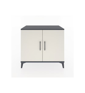 Hyperion Şifonyer 2 Raflı 2 Kapaklı 88x44x80 Antrasit-Aytaşı