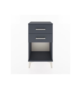 Arges Komodin 2 Çekmeceli 44x30x80 Antrasit-Antrasit