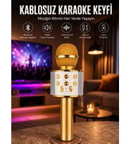 Taşınabilir Bluetooth Karaoke Mikrofon: Hafıza Kart Girişli, Etkileyici Performans