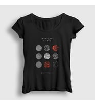 Presmono Kadın Siyah Blurryface Twenty One Pilots T-Shirt 119373tt