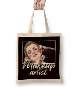 Make Up Artist Lipstick Beauty Salon Cosmetics Cosmetologist Bez Çanta Uzun Saplı