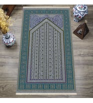 Dijital Baskılı, Yıkanabilir, Yumuşak Dokulu Çocuk ve Yetişkin SECCADE 65x115 cm  S-DOT-SN-062