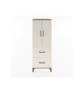 Hyperion Dolap 3 Raflı 2 Çekmeceli 2 Kapaklı 60x44x163 Çam-Aytaşı