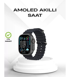 Amoled Akıllı Saat Bluetooth Arama Su Geçirmez