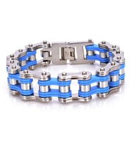 Omark Cotton Biker Blue Bileklik