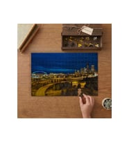 Gece Şehir Manzarası Tasarımı 240 parça Ahşap Puzzle Ahşap Kutuda MP10897