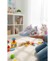 Enoch Hello Kitty Karakterli Kız Çocuk Spor Ayakkabı Cırtlı