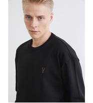 LCW Vision Kahverengi Bisiklet Yaka Erkek Kalın Sweatshirt
