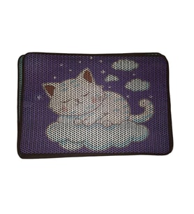 Nanbell Büyük Elekli Çift Katlı Kedi Kumu Paspası 75X59 cm Desenli No:5
