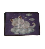 Nanbell Büyük Elekli Çift Katlı Kedi Kumu Paspası 75X59 cm Desenli No:5