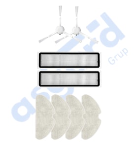 Dreame D10S, D10S PRO, D9 MAX GEN2 Uyumlu 2 Yan Fırça 2 Filtre 4 Mop PKT-iasgf0000188