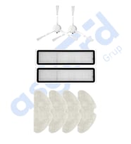 Dreame D10S, D10S PRO, D9 MAX GEN2 Uyumlu 2 Yan Fırça 2 Filtre 4 Mop PKT-iasgf0000188
