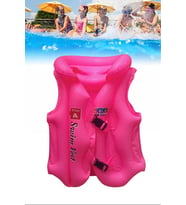 Çocuklar İçin Pembe Renk Abc Desen 7x11 yaş (20x45 kg) Şişme Yelek