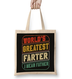 Worlds Greatest Farter 02 Bez Çanta Uzun Saplı