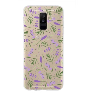 PrintiFy Samsung Galaxy A6 Plus 2018 ile Uyumlu 1mm Slim Fit Water Color 3 Baskılı Şeffaf  Kılıf