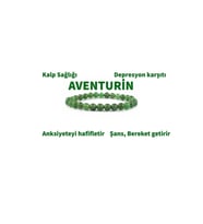 Aventurin Doğaltaş Bileklik Şans,bereket 8mm