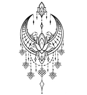 Caş Dekorasyon Düş Kapanı Figürlü Geçici Dövme Tattoo