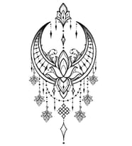 Caş Dekorasyon Düş Kapanı Figürlü Geçici Dövme Tattoo
