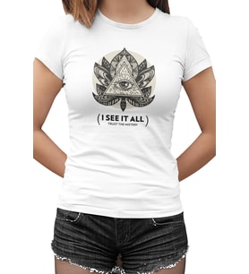 See it All Beyaz Kadın Tshirt