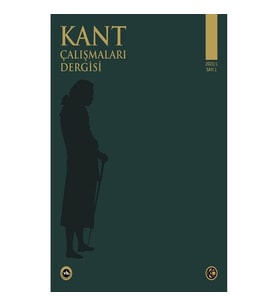 Kant Çalışmaları Dergisi Sayı 1